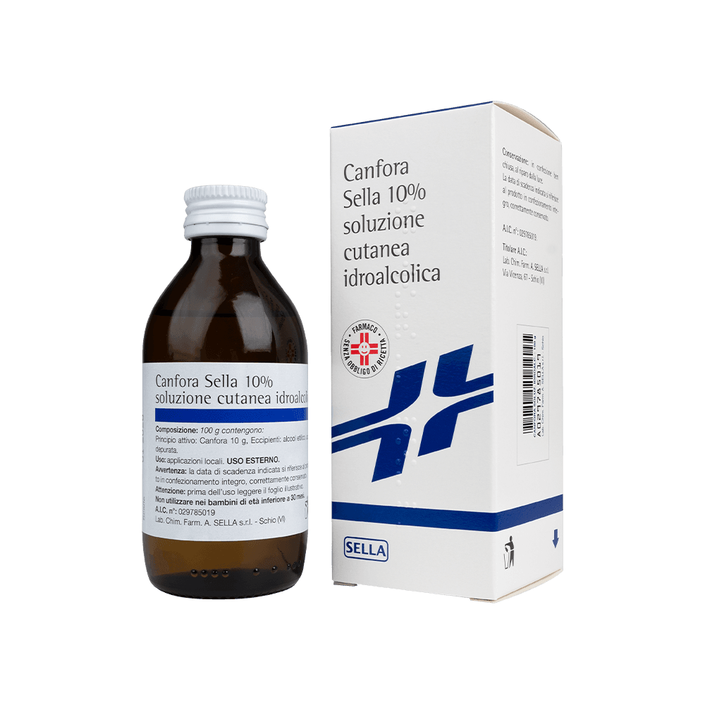 Alcool Canforato 10% Sella