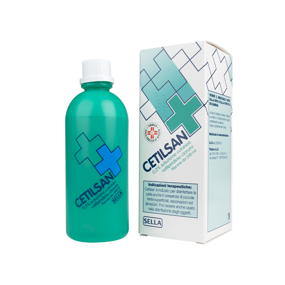 Cetilsan 0,2% Soluzione Cutanea Disinfettante 200 ml