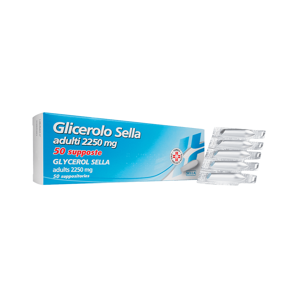 Glicerolo Sella Adulti 2250 mg 50 Supposte