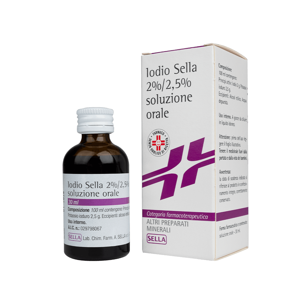 Iodio Sella 2%/2,5% Soluzione Orale