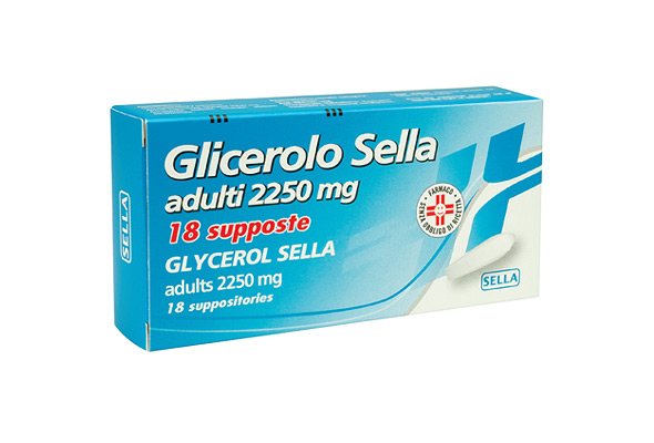 Glicerolo Sella Adulti 2250 mg 18 supposte