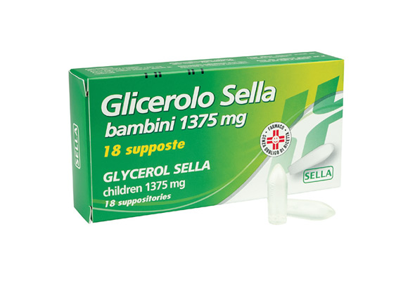 Glicerolo Sella Bambini 1375 mg 18 supposte